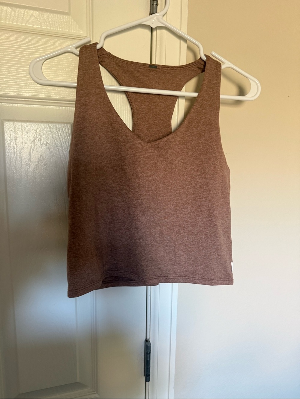 Vuori Brown Racerback V-Neck Tank Top